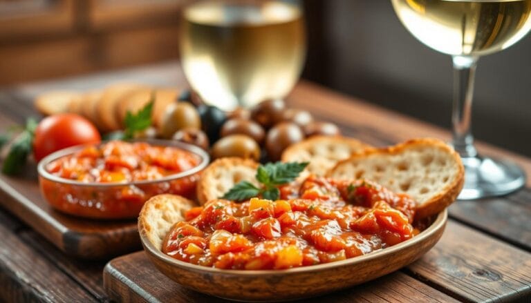 Buraco quente com salsa e páprica doce