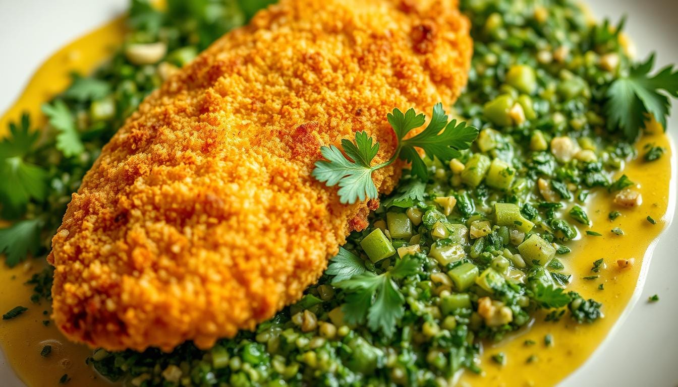 FRANGO EMPANADO Tempero SAZÓN® Verde Tempero SAZÓN® Verde Comprar Azeite de Oliv