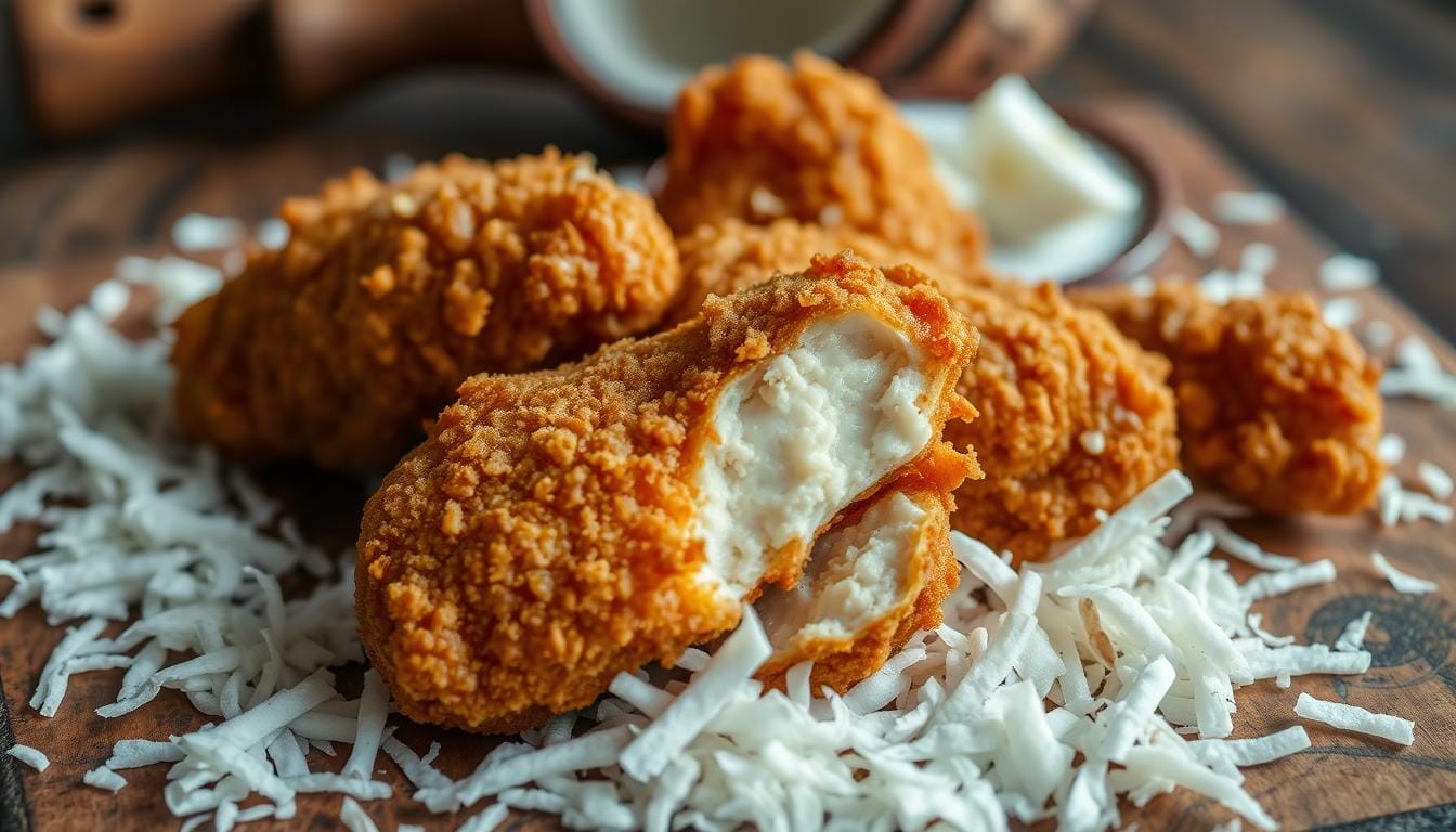 Frango Empanado no Coco: Crocância que Vai Surpreender