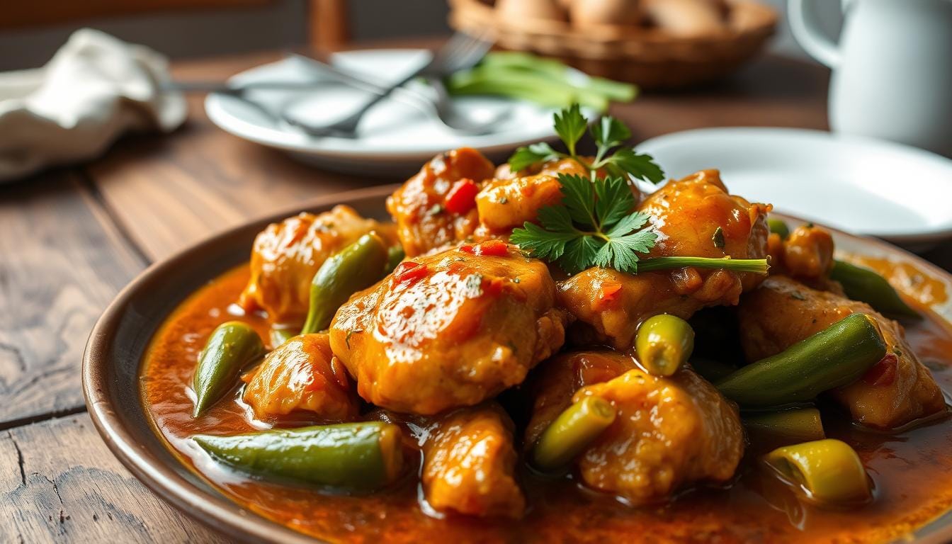 Frango com Quiabo: Uma Deliciosa Receita Caseira O frango com quiabo é um prat