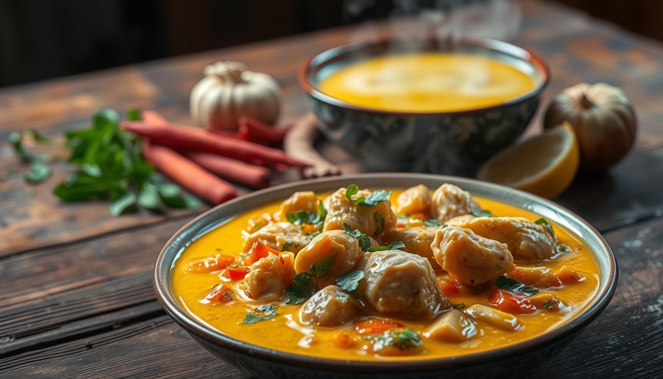 Galinhada com Leite de Coco: Um Toque Cremoso e de Tradição Quando pensamos em