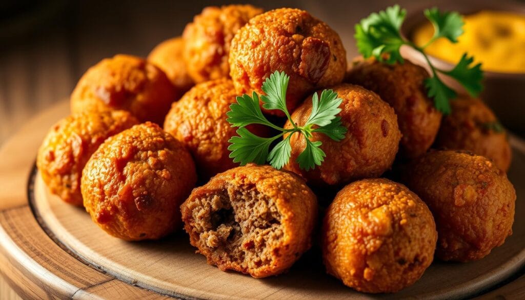 croquete de carne saboroso