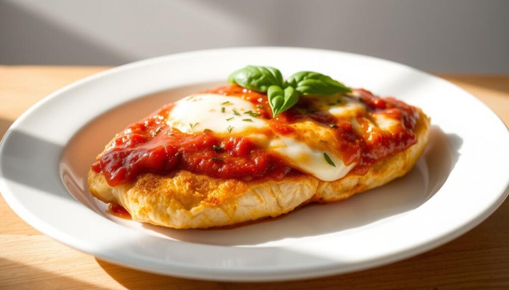 filé de frango à parmegiana