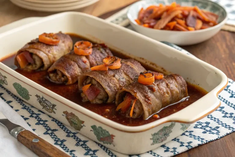 Bife Barbecue Enrolado